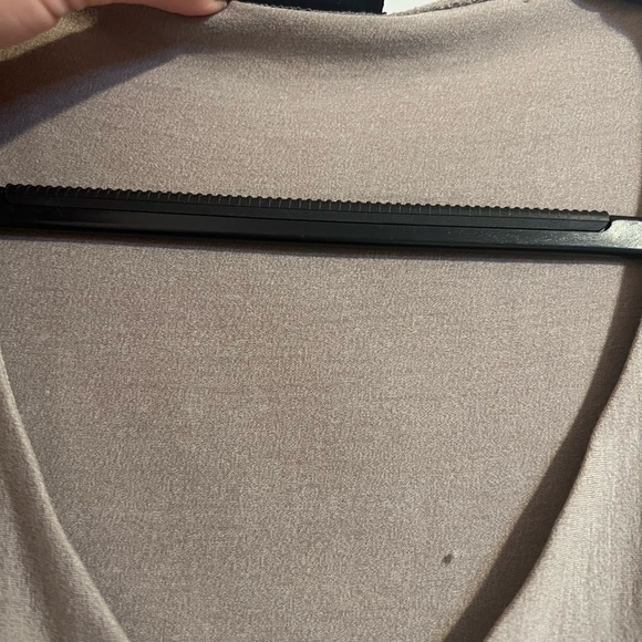 #114 AKRIS MUSHROOM TAUPE LAYERED RUFFLE TANK TOP BLOUSE SIZE 14 - Picture 7 of 7